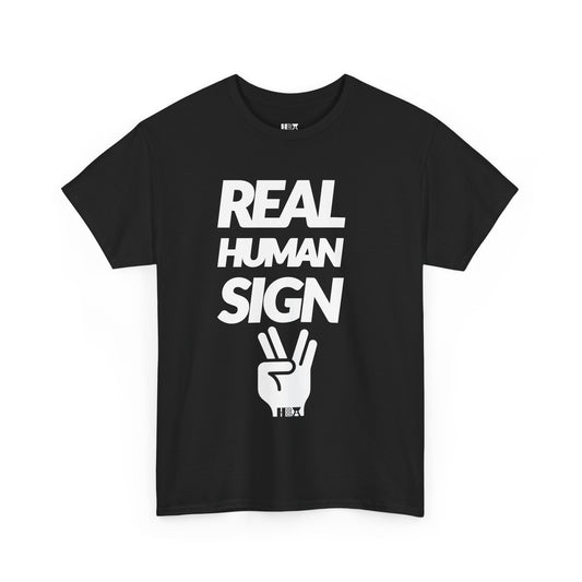 REAL HUMAN SIGN TEE